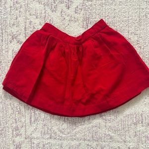 Baby Gap Red Corduroy Skirt